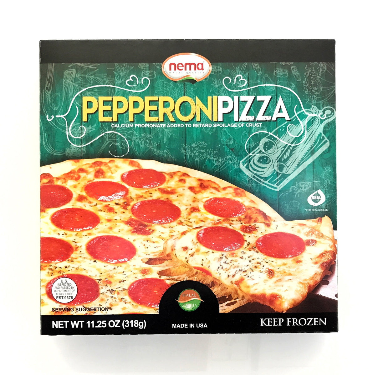 Nema Pepperoni Pizza Halal (8x11.25 OZ) YASEEN FOODS